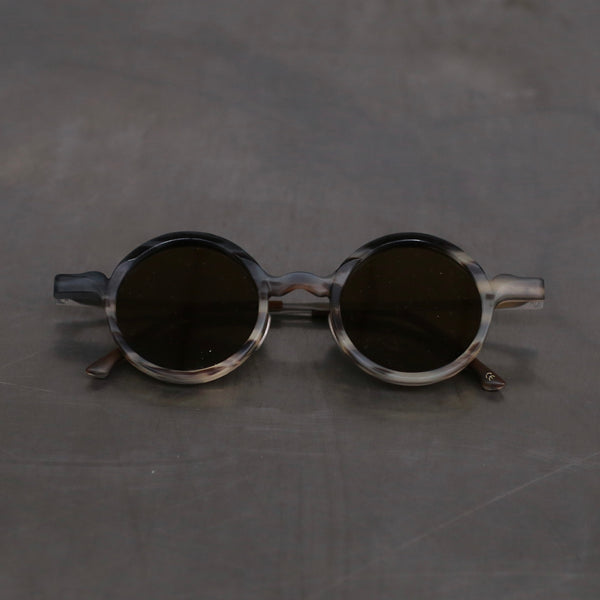 Rigards x UMA WANG joint RG00UW18 series horn wire cutting handmade glasses RG-RG00UW18-MCQT camouflage frame bronze lens